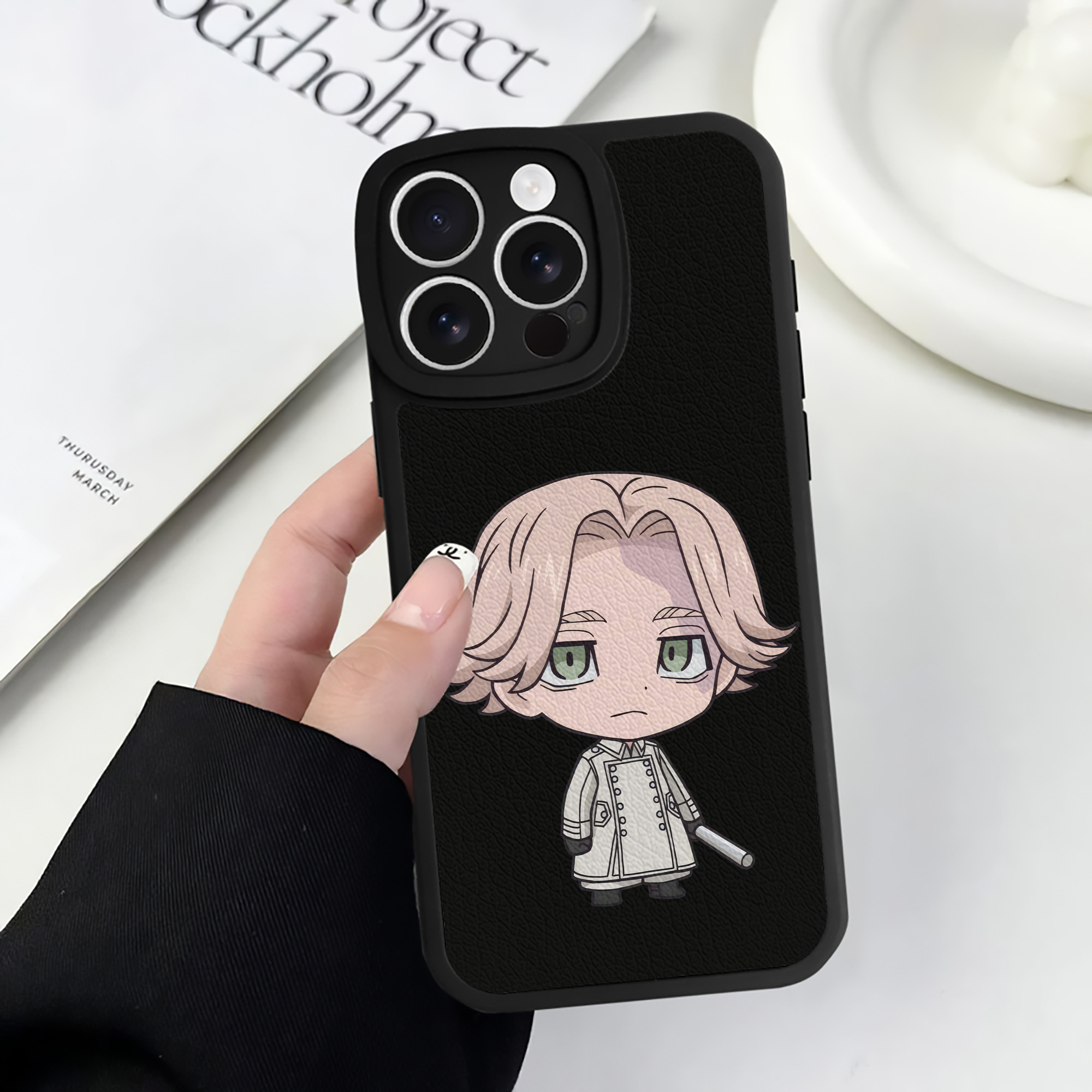 （画像用） 東京リベンジャーズ Tokyo Revengers 【iPhone 16シリーズ対応】シリコンスマホケース（レザー調） 材質：シリコン